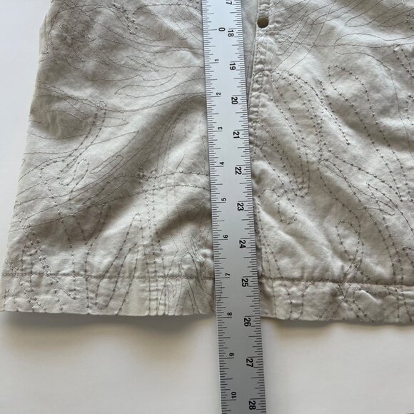 Coldwater Creek Womens‎ Jacket Beige Embroidered Lightweight Full Zip Size 22 - Picture 8 of 15